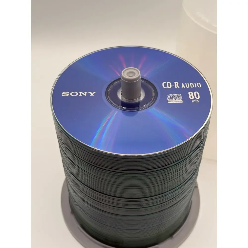 Lot of 95 Sony CD-R Audio 80 Min Blank Recordable Music CDs New Spindle